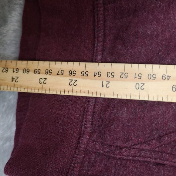 Womens Nike Pull Over Hoodie Size XS Thick Maroon G9 - Picture 6 of 7